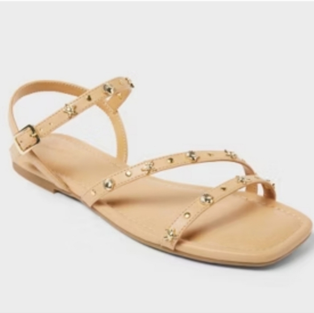 Universal Thread Tan Studded Sandals